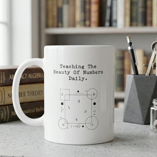 Math Teacher Appreciation | Numbers Beauty コーヒーマグカップ
