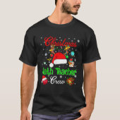 Math Teacher Crew Christmas Santa Hat Reindeer Tea Tシャツ (正面)