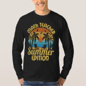 Math Teacher Educational Rockstar Education School Tシャツ (正面)