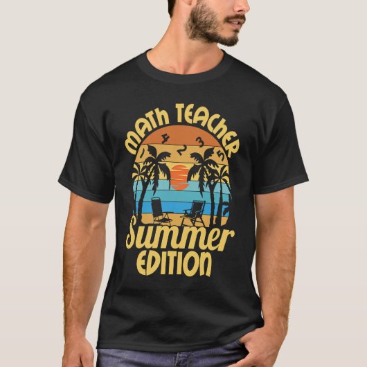 Math Teacher Educational Rockstar Education School Tシャツ (正面)