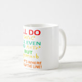 Math Teacher Equation Mathematics Maths Student コーヒーマグカップ (正面右)