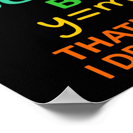 Math Teacher Equation Mathematics Maths Student ポスター (角)