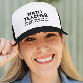 Math Teacher Funny Math キャップ