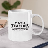 Math Teacher Funny Math コーヒーマグカップ