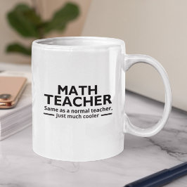 Math Teacher Funny Math コーヒーマグカップ