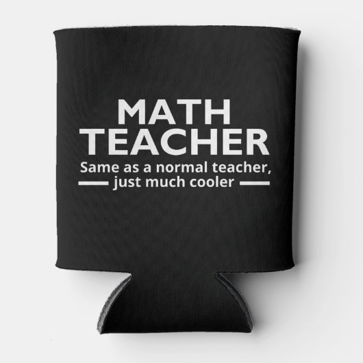Math Teacher Funny Math 缶クーラー (正面)