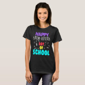 Math Teacher Happy 100th Day of School Equations_1 Tシャツ (正面フル)