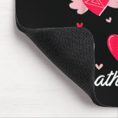 Math Teacher Heart Valentines Day Mathematics Teac マウスパッド (コーナー)