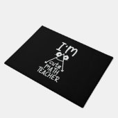 Math Teacher I Am Math Teacher ドアマット (アングル)