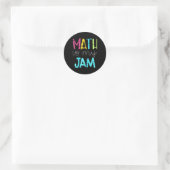 Math Teacher Math Is My Jam  ラウンドシール (バッグ)