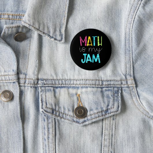 Math Teacher Math Is My Jam  缶バッジ (インサイチュ)