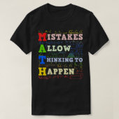 Math Teacher Math Student Mathematics  Tシャツ (デザイン正面)