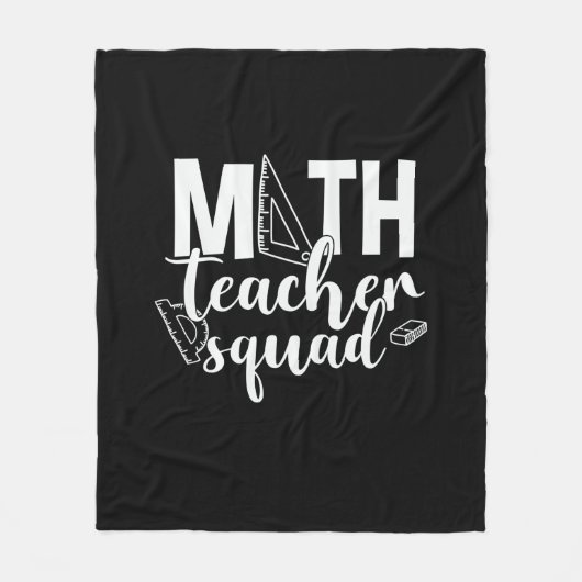 Math Teacher Math Teacher Squad フリースブランケット (正面)