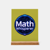 Math Teacher Math Whisperer アクリルサイン (正面)