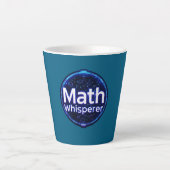 Math Teacher Math Whisperer カフェラテマグ (正面)