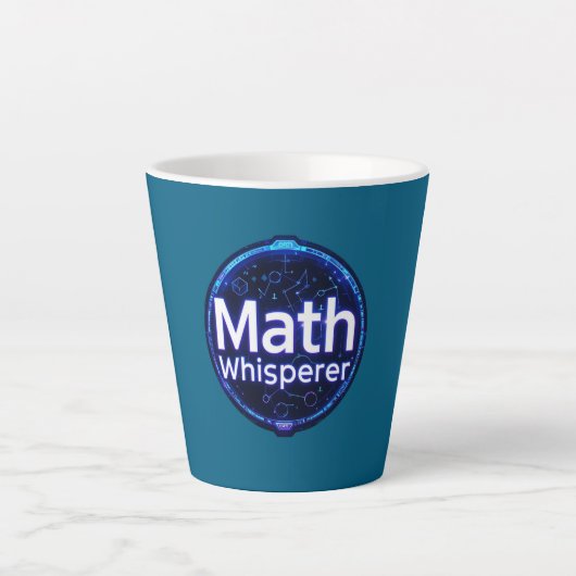 Math Teacher Math Whisperer カフェラテマグ (正面)