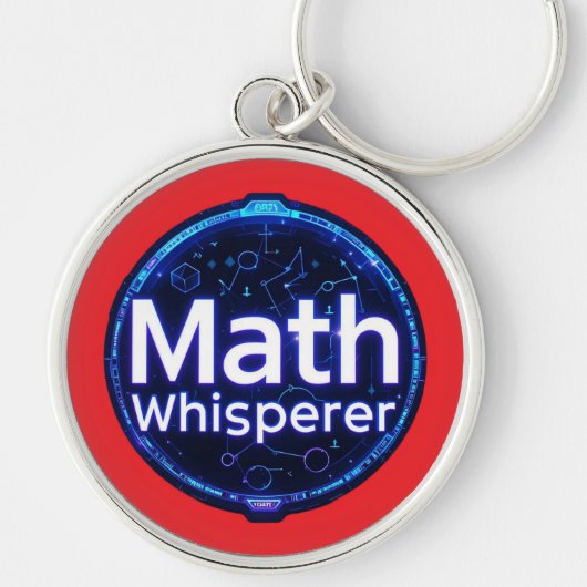 Math Teacher Math Whisperer キーホルダー (正面)