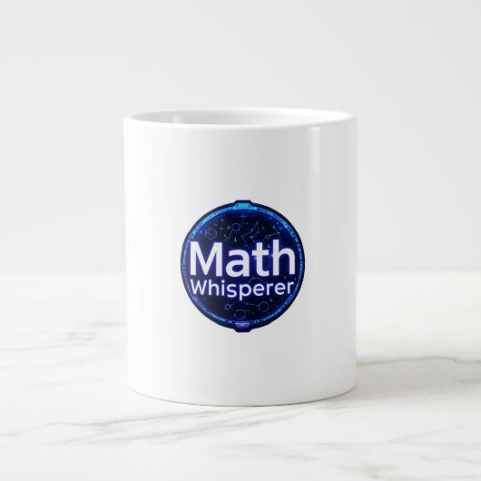 Math Teacher Math Whisperer ジャンボコーヒーマグカップ (正面)