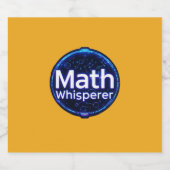 Math Teacher Math Whisperer スパークリングワインラベル (シングルラベル)