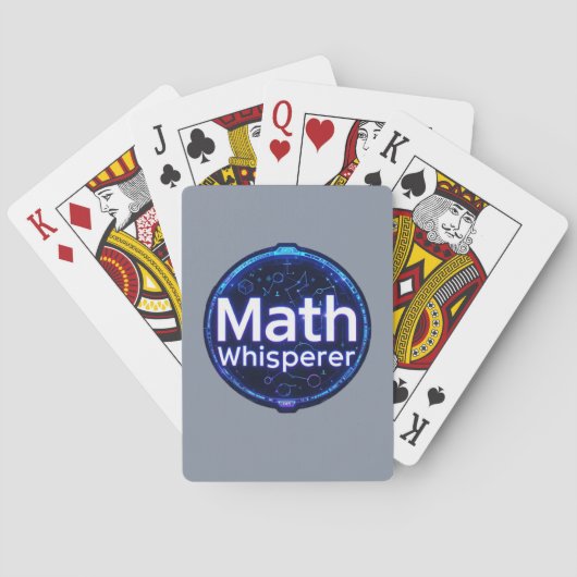 Math Teacher Math Whisperer トランプ (裏面)