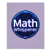 Math Teacher Math Whisperer フォトプリント (正面)