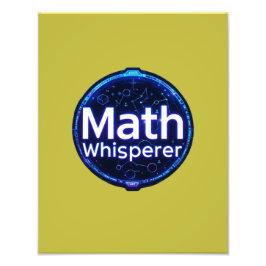 Math Teacher Math Whisperer フォトプリント
