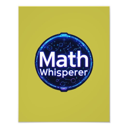 Math Teacher Math Whisperer フォトプリント (正面)