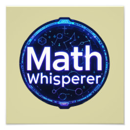 Math Teacher Math Whisperer フォトプリント