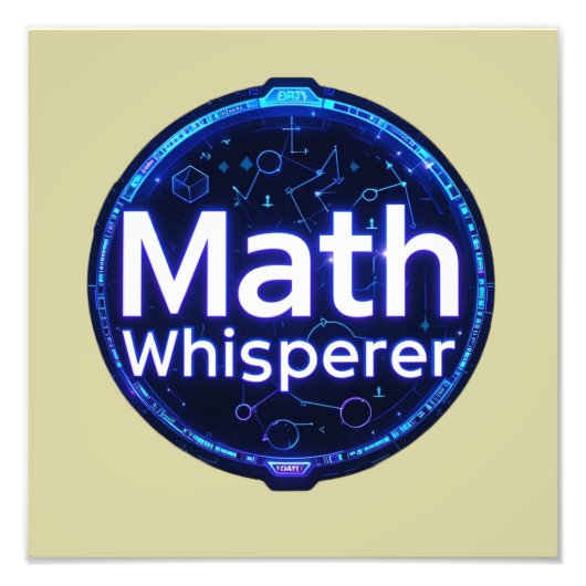 Math Teacher Math Whisperer フォトプリント (正面)