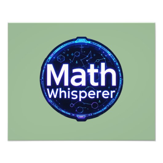 Math Teacher Math Whisperer フォトプリント (正面)