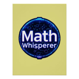 Math Teacher Math Whisperer ポスター
