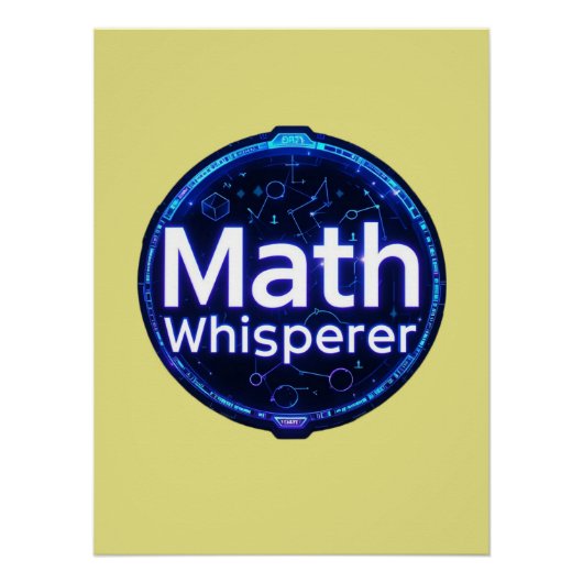 Math Teacher Math Whisperer ポスター (正面)