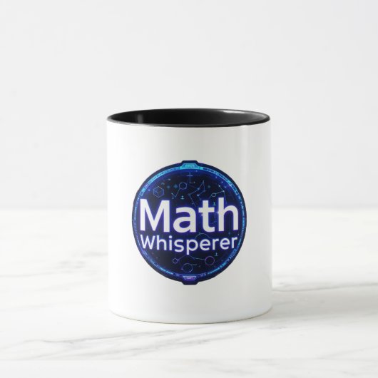 Math Teacher Math Whisperer マグカップ (中央)