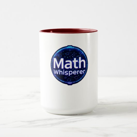 Math Teacher Math Whisperer マグカップ (中央)