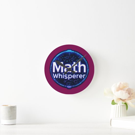 Math Teacher Math Whisperer ラウンド壁時計 (ホーム)
