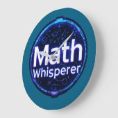 Math Teacher Math Whisperer ラージ壁時計 (傾斜)