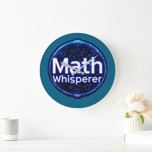 Math Teacher Math Whisperer ラージ壁時計 (ホーム)