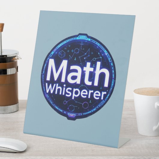 Math Teacher Math Whisperer 台座サイン (インサイチュ)