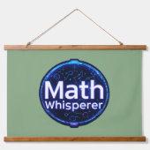 Math Teacher Math Whisperer 吊り下げ型タペストリー (正面)