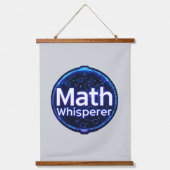 Math Teacher Math Whisperer 吊り下げ型タペストリー (正面)