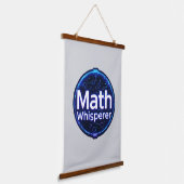 Math Teacher Math Whisperer 吊り下げ型タペストリー (傾斜あり)