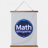 Math Teacher Math Whisperer 吊り下げ型タペストリー (正面)