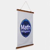 Math Teacher Math Whisperer 吊り下げ型タペストリー (傾斜あり)