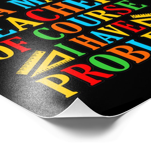 Math Teacher Problems Mathematics Maths Student フォトプリント (角)