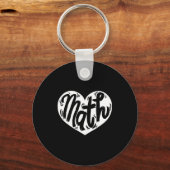 Math Teacher Student Love Valentine's Day  キーホルダー (正面)