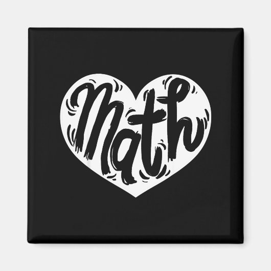Math Teacher Student Love Valentine's Day  マグネット (正面)