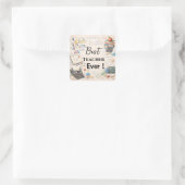 Math Teacher Thank You Gifts | End of School Year スクエアシール (バッグ)