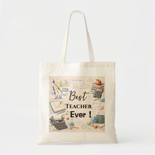 Math Teacher Thank You Gifts | End of School Year トートバッグ (正面)