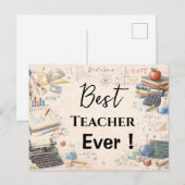 Math Teacher Thank You Gifts | End of School Year ポストカード (正面/裏面)
