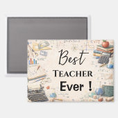 Math Teacher Thank You Gifts | End of School Year マグネット (正面/裏面)